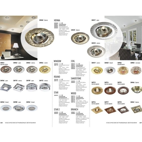Встраиваемый светильник Novotech 369714 WOOD под лампу 1xGU5.3 50W