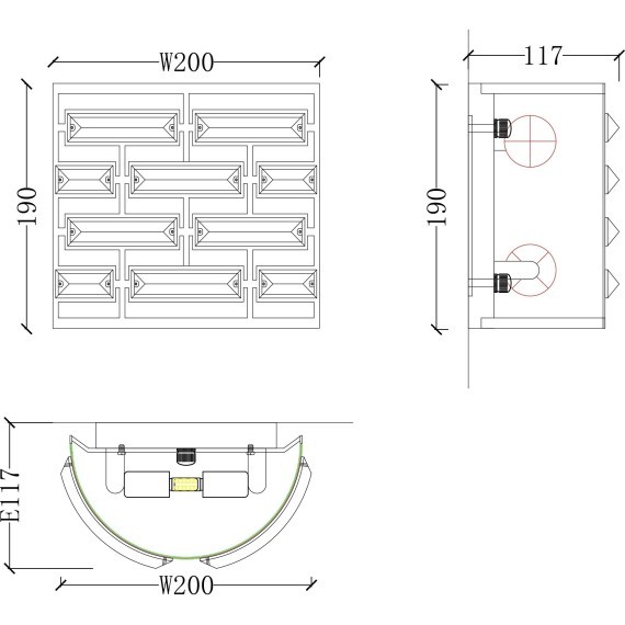 Настенный светильник хрустальный Frontera MOD067WL-01CH
