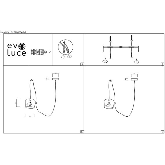 SLE120643-01 Подвес Черный/Черный E27 1*40W TRIESTE
