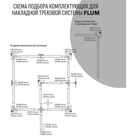 Шинопровод низковольтный 48V 1м белый Novotech FLUM 135090