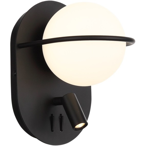 SL395.411.02 Бра ST-Luce Черный/Белый LED 1+1*8+3W 4000K DONOLO