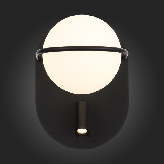 SL395.411.02 Бра ST-Luce Черный/Белый LED 1+1*8+3W 4000K DONOLO
