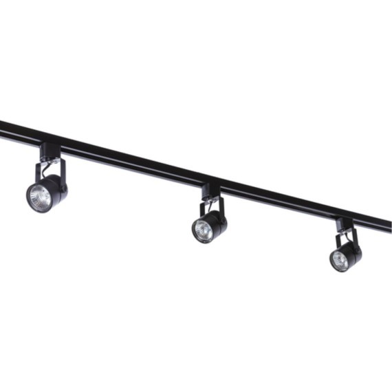 Однофазный двужильный трековый светильник Arte Lamp A1310PL-1BK LENTE под сменную лампу GU10