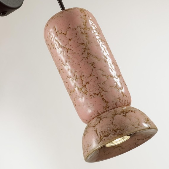 5054/1WC PENDANT ODL24 315 черный/розовый/коричн./металл/керамика Бра GU10 LED 4W KERAMA