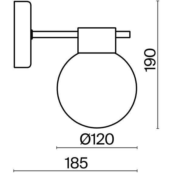 Настенный светильник (бра) Freya FR5233WL-01BS