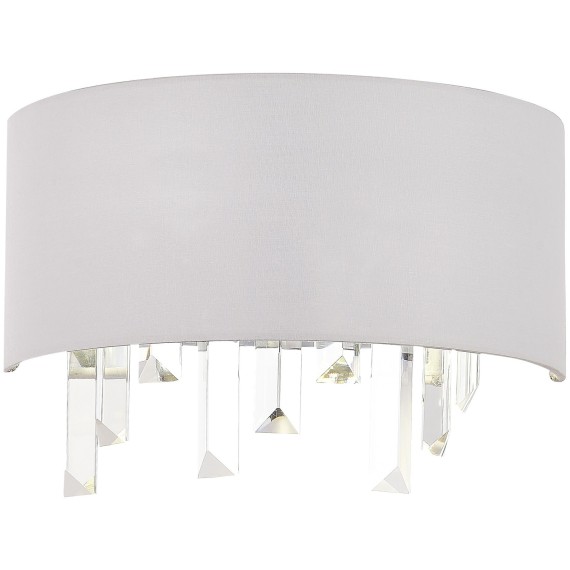 SLE1120-101-02 Светильник настенный Хром/Белый E14 2*40W DAHLIA