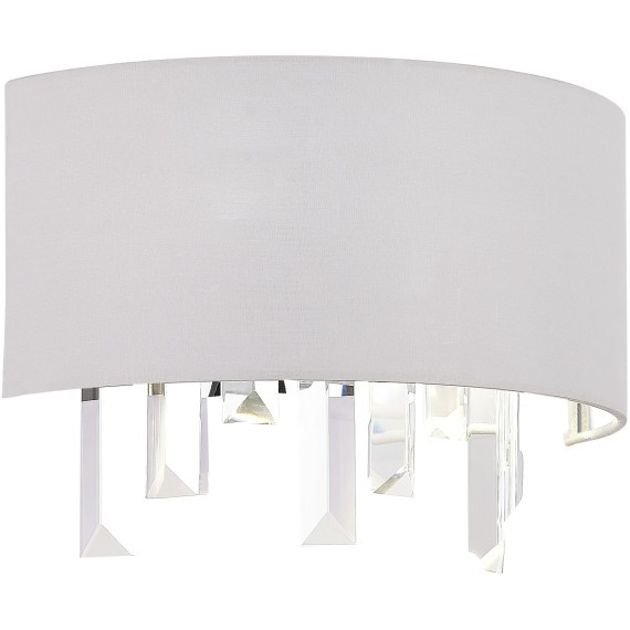 SLE1120-101-02 Светильник настенный Хром/Белый E14 2*40W DAHLIA