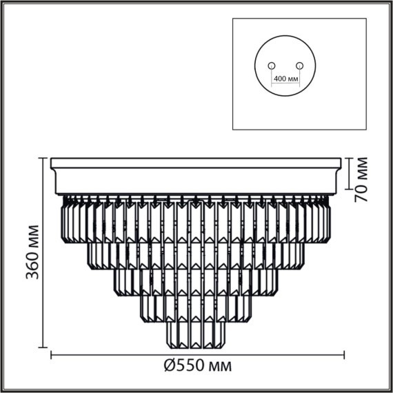 Люстра потолочная Е14 220V Lumion ZAHA 5257/8C
