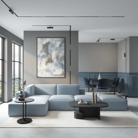 DK8006-BK Трековый магнитный светодиодный SMART (TUYA, Алиса, Wi-Fi, пам. настроек) светильник Denkirs SMART 220V CRI90+ 3000-6000К 810Лм 24° 9Вт