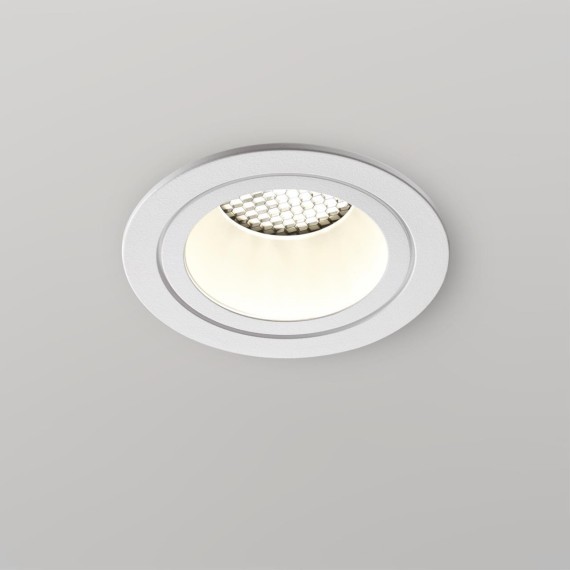370999 Круглый белый встраиваемый светильник с антибликовым фильтром под лампу GU10 Novotech MORUS WIR 