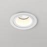 370999 Круглый белый встраиваемый светильник с антибликовым фильтром под лампу GU10 Novotech MORUS WIR 