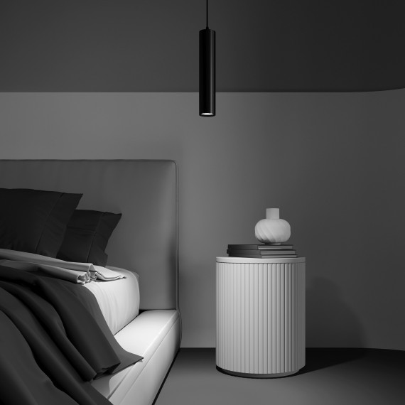 Однофазный двужильный трековый светильник Maytoni Unity TR025-1-GU10-B Focus под сменную лампу GU10