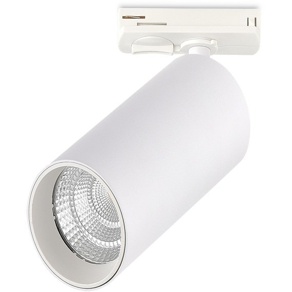 ST382.536.20.TRIAC Св-к трек. Белый LED 1*20W 3000K 1 800Lm Ra90 24 IP20 DxH- 220V Однофазная трековая система