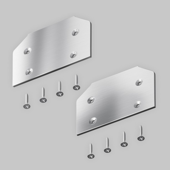 Заглушка торцевая 2шт (для профиля TRA005MP-312S) Maytoni Trinity TRA005MPEC-31S