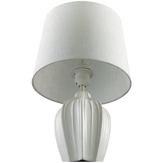 8120/1T COMFI LN25 белый, керамика/текстиль Настольная лампа E27 1*60W 220V SONA