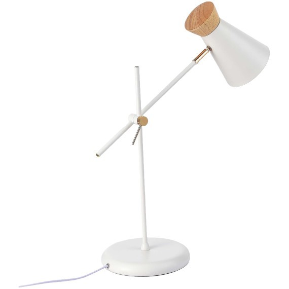 SLE1252-504-01 Прикроватная лампа Белый, Золотистый/Белый, Дерево E27 1*60W ALFEO