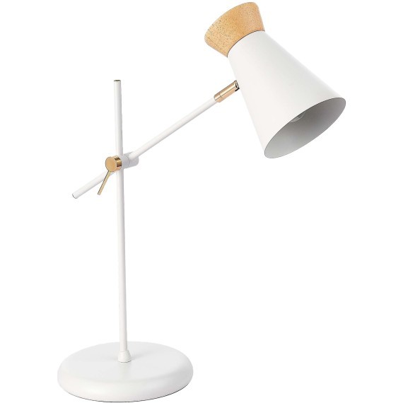 SLE1252-504-01 Прикроватная лампа Белый, Золотистый/Белый, Дерево E27 1*60W ALFEO