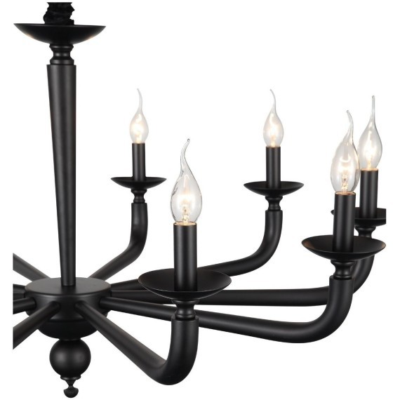 SL1114.403.10 Люстра подвесная ST-Luce Черный E14 10*40W FORTEZA