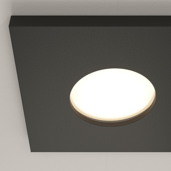 Встраиваемый светильник Maytoni DL083-01-GU10-SQ-B Stark IP65 под лампу 1xGU10 50W