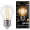 105802105 Лампа Gauss LED Filament Шар E27 5W 420lm 2700K 1/10/50
