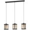 43605 Подвесной потолочный светильник (люстра) DELLOW, 3Х40W, E27, L880, B180, H1100, сталь/латунь,