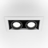 Встраиваемый светильник Maytoni DL008-2-02-W Metal Modern под лампы 2xGU10 50W