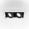 Встраиваемый светильник Maytoni DL008-2-02-W Metal Modern под лампы 2xGU10 50W