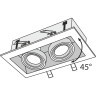Встраиваемый светильник Maytoni DL008-2-02-W Metal Modern под лампы 2xGU10 50W