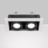 Встраиваемый светильник Maytoni DL008-2-02-W Metal Modern под лампы 2xGU10 50W
