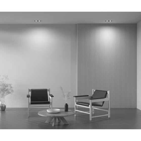 Встраиваемый светильник Maytoni DL008-2-02-W Metal Modern под лампы 2xGU10 50W