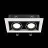 Встраиваемый светильник Maytoni DL008-2-02-W Metal Modern под лампы 2xGU10 50W
