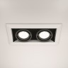 Встраиваемый светильник Maytoni DL008-2-02-W Metal Modern под лампы 2xGU10 50W