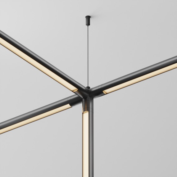 Х-образный вертикальный коннектор для системы Maytoni Shelf без ввода питания CA019L4C-B