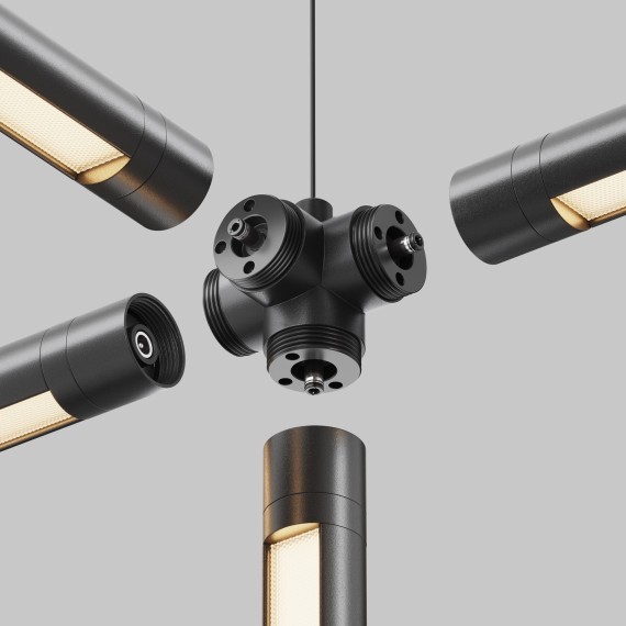 Х-образный вертикальный коннектор для системы Maytoni Shelf без ввода питания CA019L4C-B