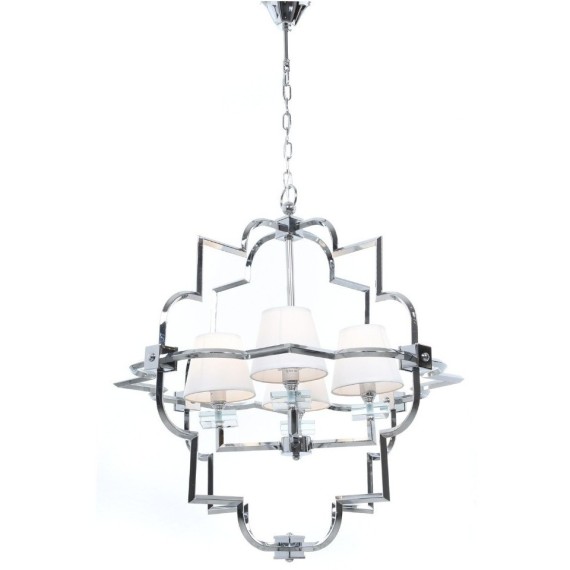 Подвесная люстра  LDP 8020-4 CHR+WT