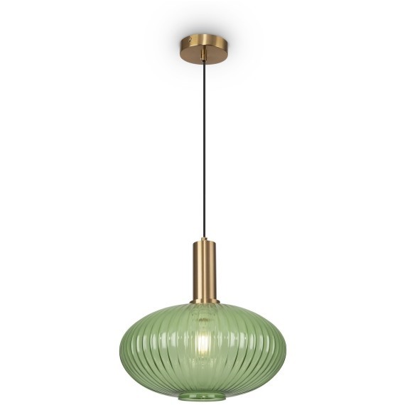 Подвесной светильник с 1 плафоном Freya FR8012PL-01GN Zelma под лампу 1xE27 40W
