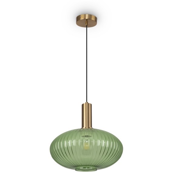 Подвесной светильник с 1 плафоном Freya FR8012PL-01GN Zelma под лампу 1xE27 40W