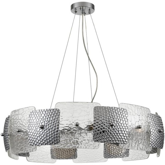 6588/8 MODERNI LN24 хром/тонированное стекло, металл/стекло Люстра подвесная E14 8*40W 220V LIBERTI