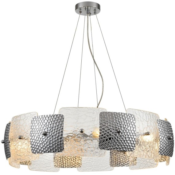 6588/8 MODERNI LN24 хром/тонированное стекло, металл/стекло Люстра подвесная E14 8*40W 220V LIBERTI