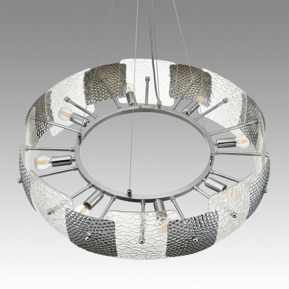 6588/8 MODERNI LN24 хром/тонированное стекло, металл/стекло Люстра подвесная E14 8*40W 220V LIBERTI