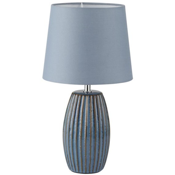 8123/1T COMFI LN25 синий, керамика/текстиль Настольная лампа E27 1*60W 220V LAPUNA