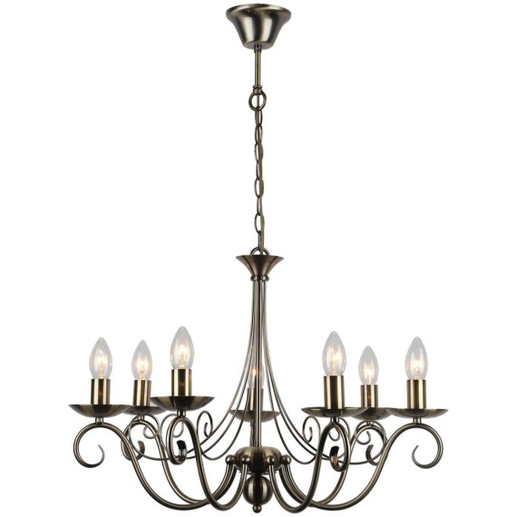 Люстра подвесная Lussole GRLSP-9942 ROOSEVELT IP21 под лампы 7xE14 49W