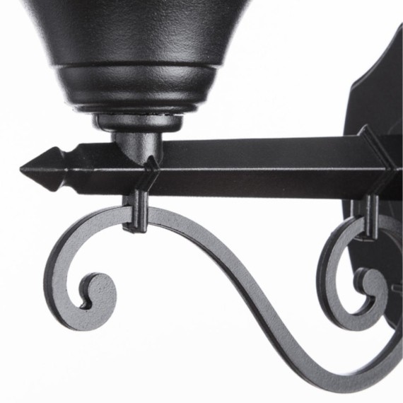 Уличный настенный светильник Arte Lamp A1491AL-1BK MONACO IP44 под лампу 1xE27 75W