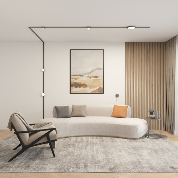 DK5761-DN Трековый магнитный светодиодный светильник Denkirs Shine 48V CRI90+ 3000К 360Лм 120° 6Вт