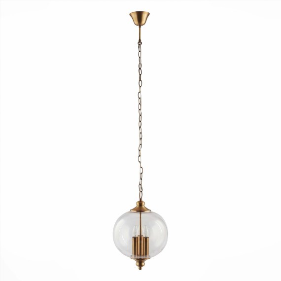 SL362.203.03 Светильник подвесной ST-Luce Золотистый/Прозрачный E14 3*60W LATERIA