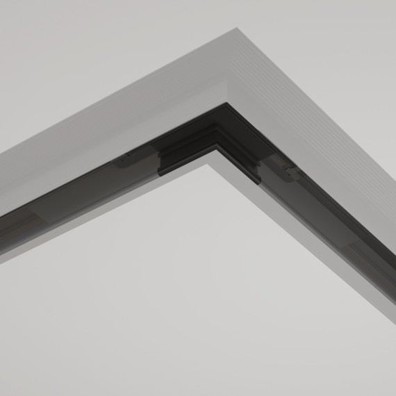 Угловой коннектор для шинопровода встраиваемого в ГКЛ Maytoni Basity TRA172CL-12B