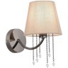 SLE1118-801-01 Светильник настенный Черный хром/Бежевый E14 1*40W ALLURIA