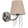 SLE1118-801-01 Светильник настенный Черный хром/Бежевый E14 1*40W ALLURIA