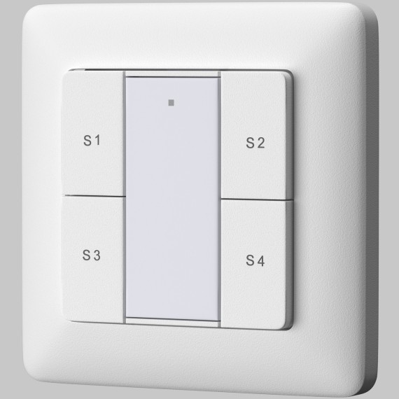 4-х кнопочная Maytoni DALI DT6 панель для одной группы и 4-х сцен 721052