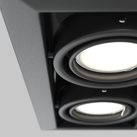 Встраиваемый светильник Maytoni DL008-2-02-B Metal Modern под лампы 2xGU10 50W
